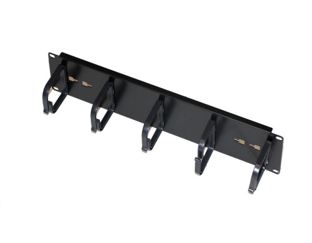 2RU Cable Management Rail With 5 Rings Network Accessories
