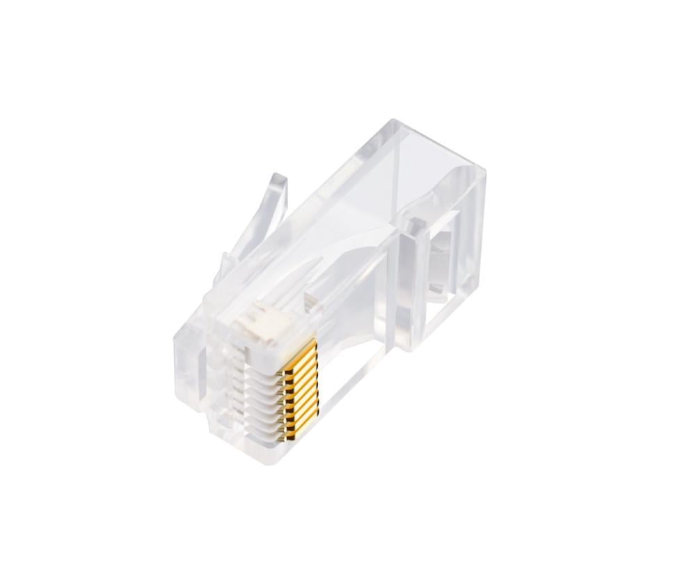 Cat6 8P8C Connector For Solid Stranded Network Accessories