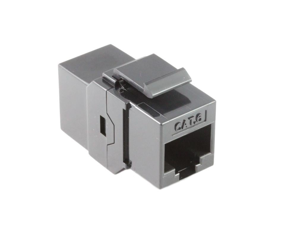 Cat6 Keystone Inline Coupler Black Network Accessories