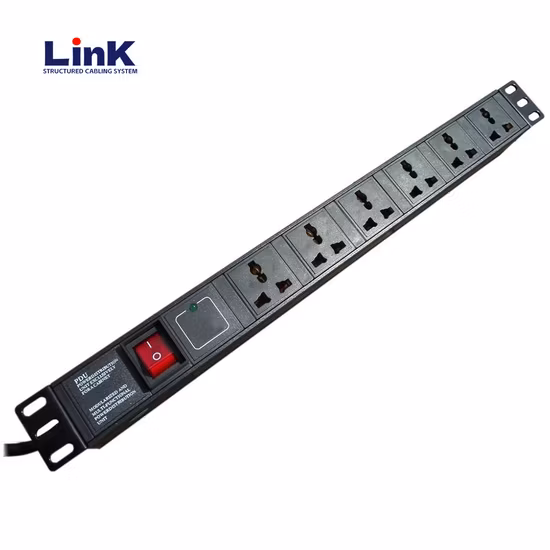 Zylax Generic 6 Way Horizontal Power Distribution Unit 6x10a Gpo Outlet