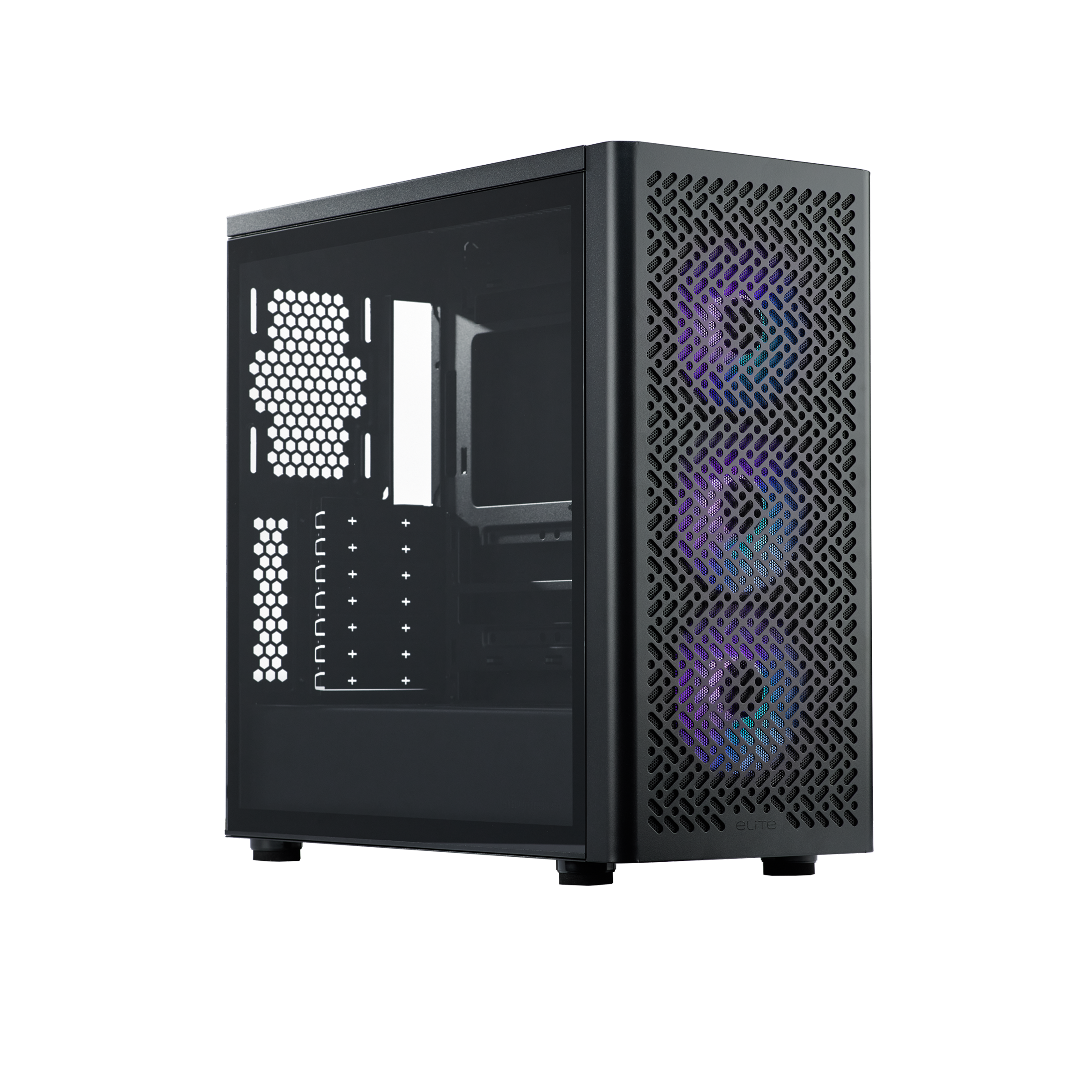 Cooler Master Elite 502 mATX Case Tempered Glass 4 ARGB Fans