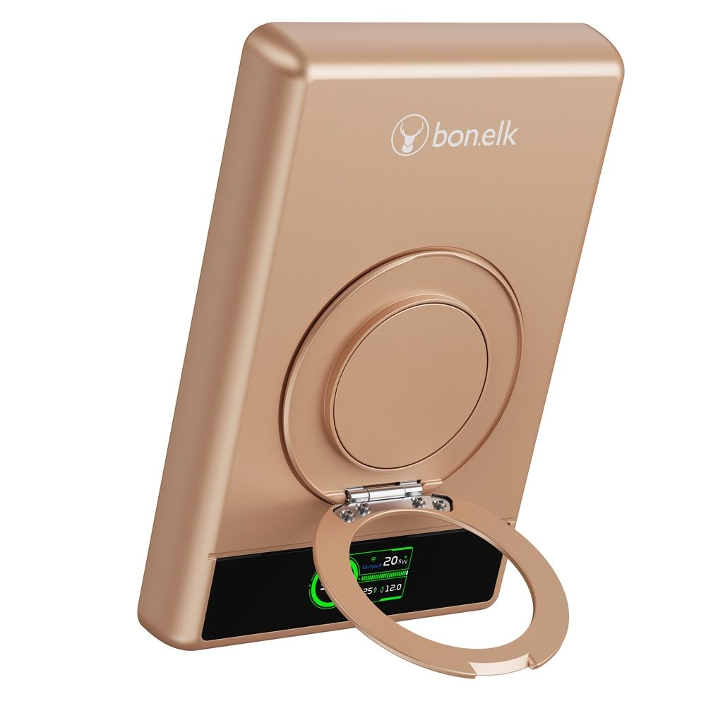 Bonelk Magtec 5 In 1 Magnetic Power Bank 10000mAh Gold