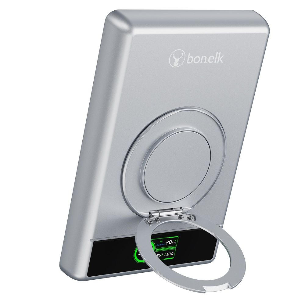 Bonelk Magtec 5 In 1 Magnetic Power Bank 10000mAh Silver