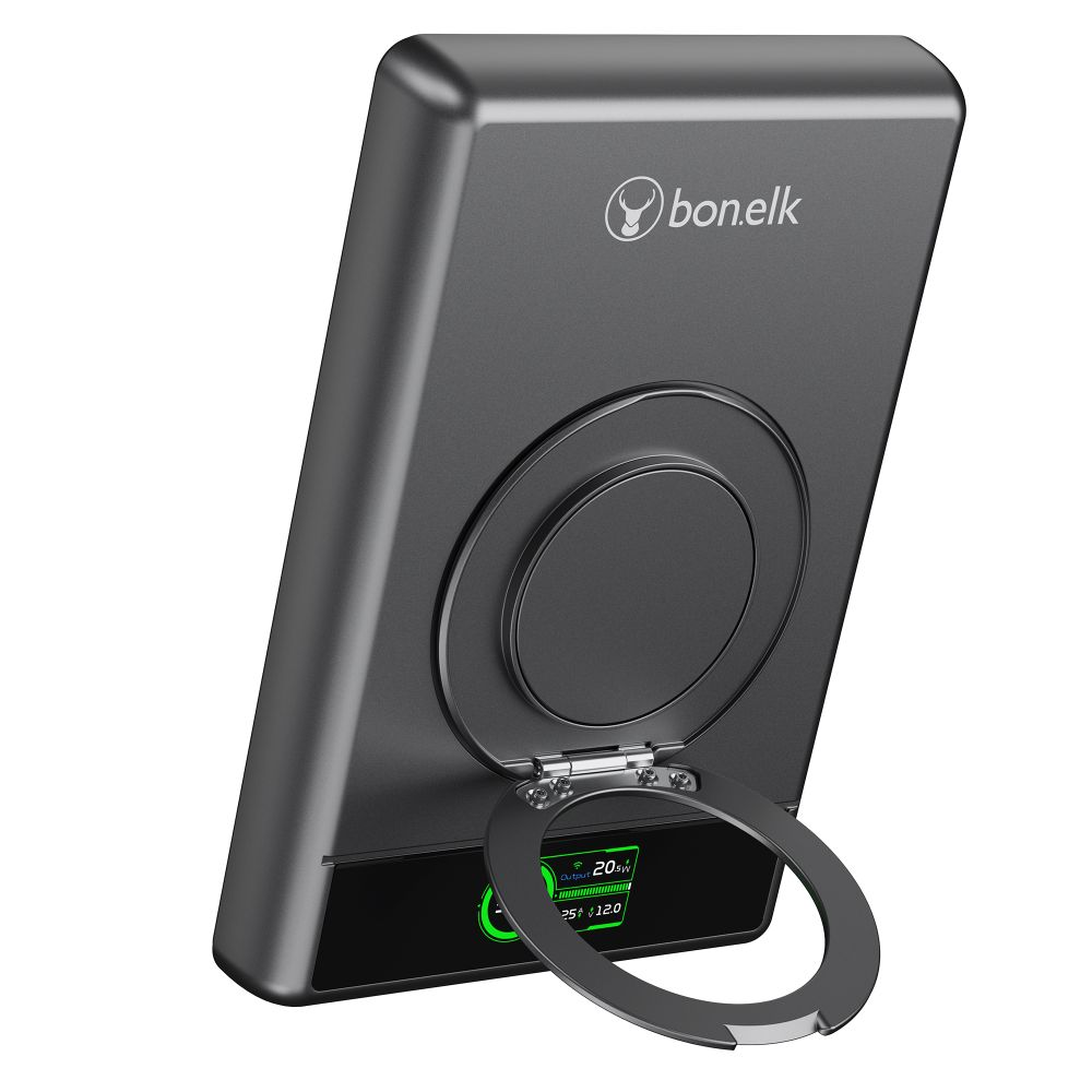 Bonelk Magtec 5 In 1 Magnetic Power Bank 10000mAh Space Grey