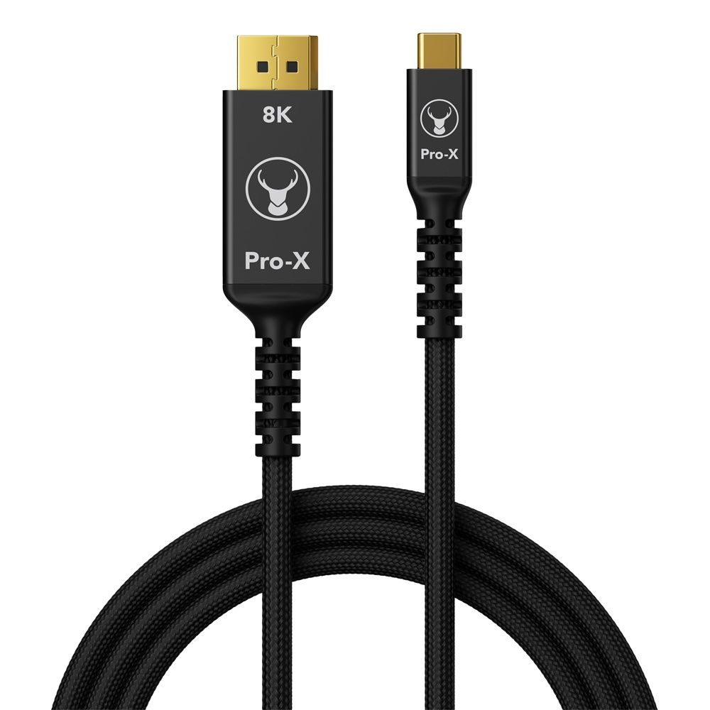 Bonelk Pro X USB C To 8K DisplayPort Cable 1.5m Black