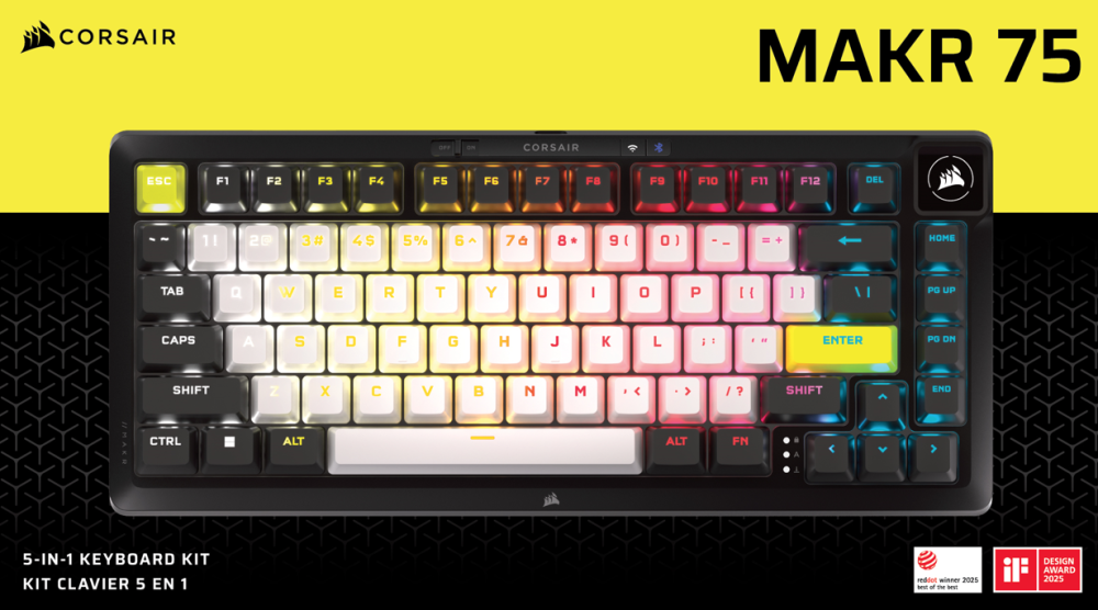 Corsair MAKR 75 5 In 1 Keyboard Kit