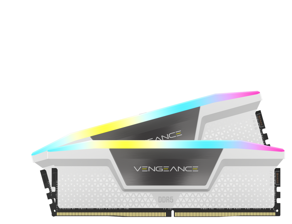 Corsair Vengeance RGB 16GB DDR5 5200MTs CL40 Memory Kit White