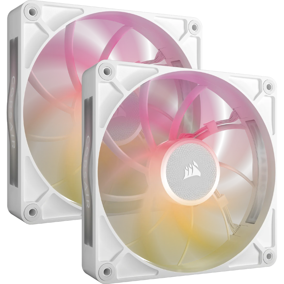 Corsair iCUE LINK RX140 MAX RGB White 140mm PWM Fan Dual Pack