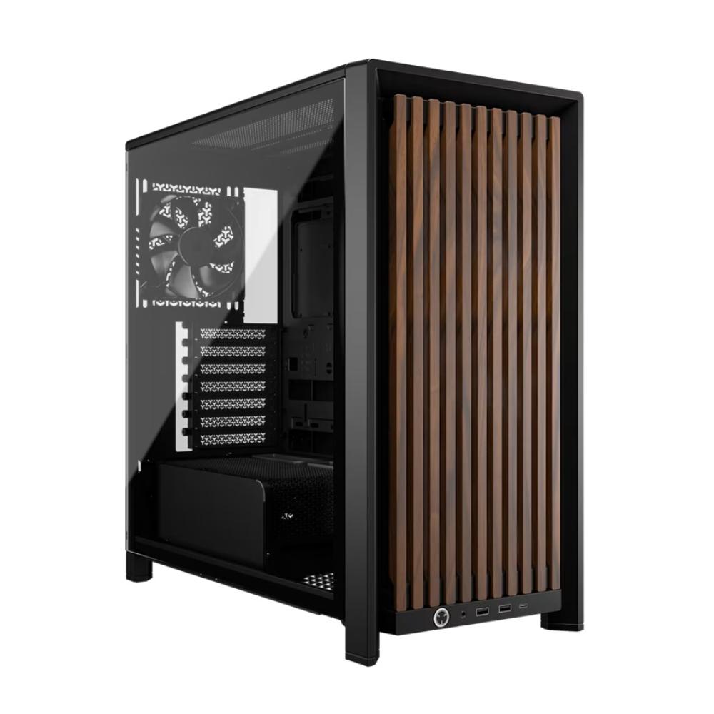Corsair FRAME 4000D Wood RS Modular Mid Tower PC Case Black Walnut