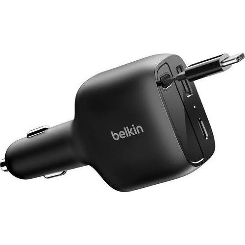 Belkin BoostCharge Retractable Car Charger 30W USB C Fast Charging