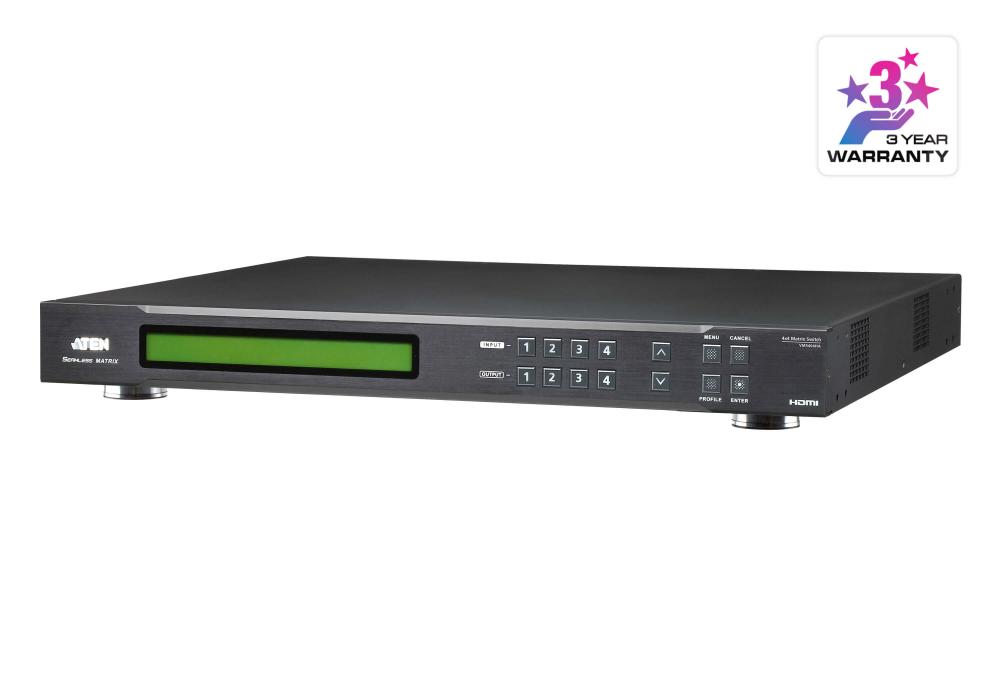 ATEN 4x4 True 4K HDMI Matrix Switch 4096x2160 With Scaler