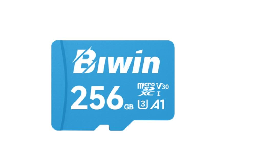 Biwin MS100 256GB microSD Card 100MB s Read 50MB s Write Speed