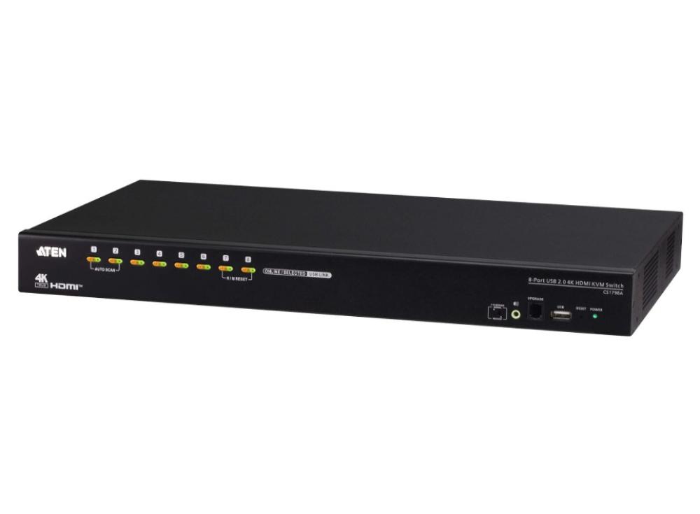 ATEN 8 Port USB 2.0 HDMI KVM Switch 4K DCI 4096x2160