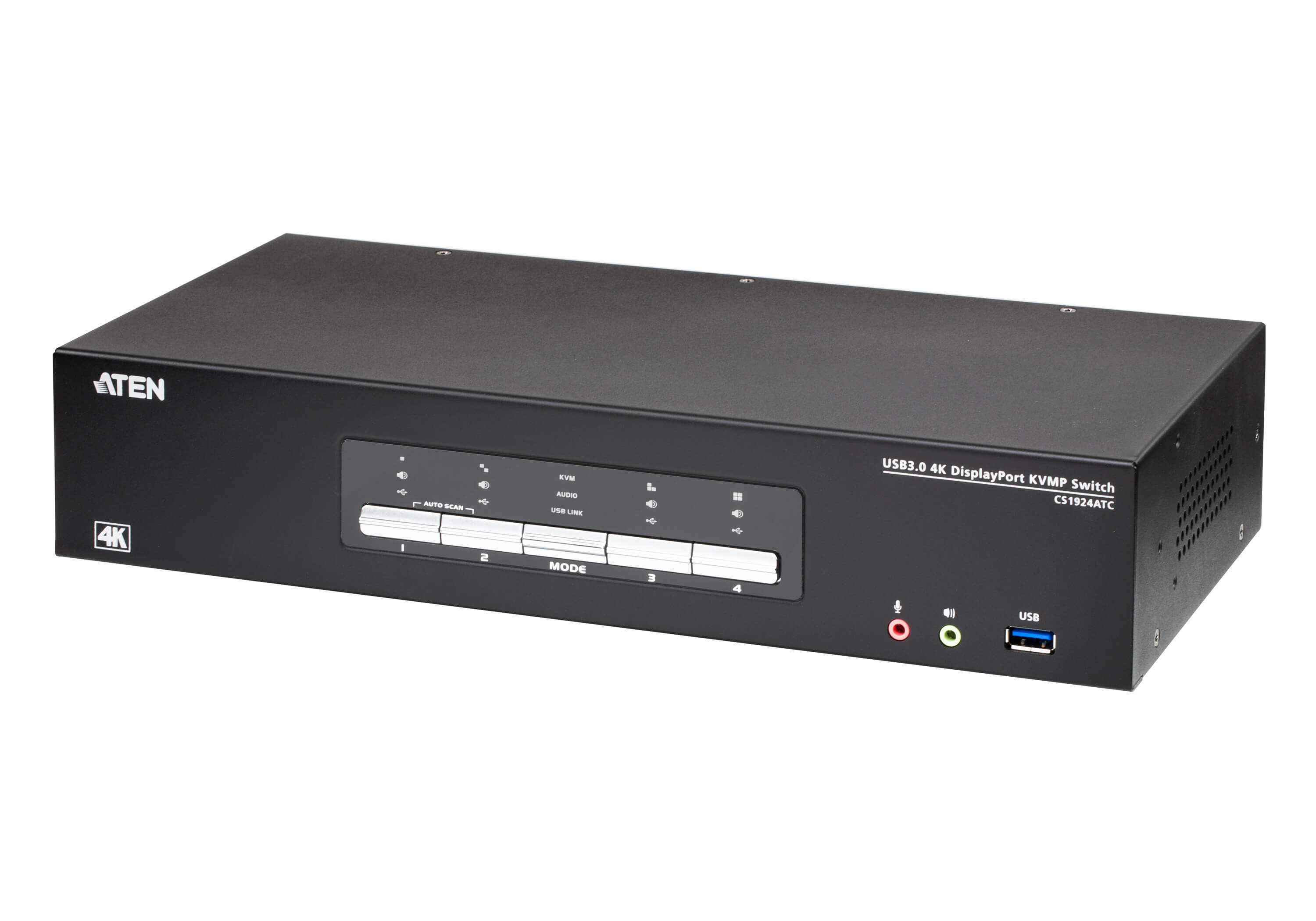 ATEN 4 Port USB 3.0 DisplayPort KVMP Switch 4K 4096x2160 For Air Traffic Control