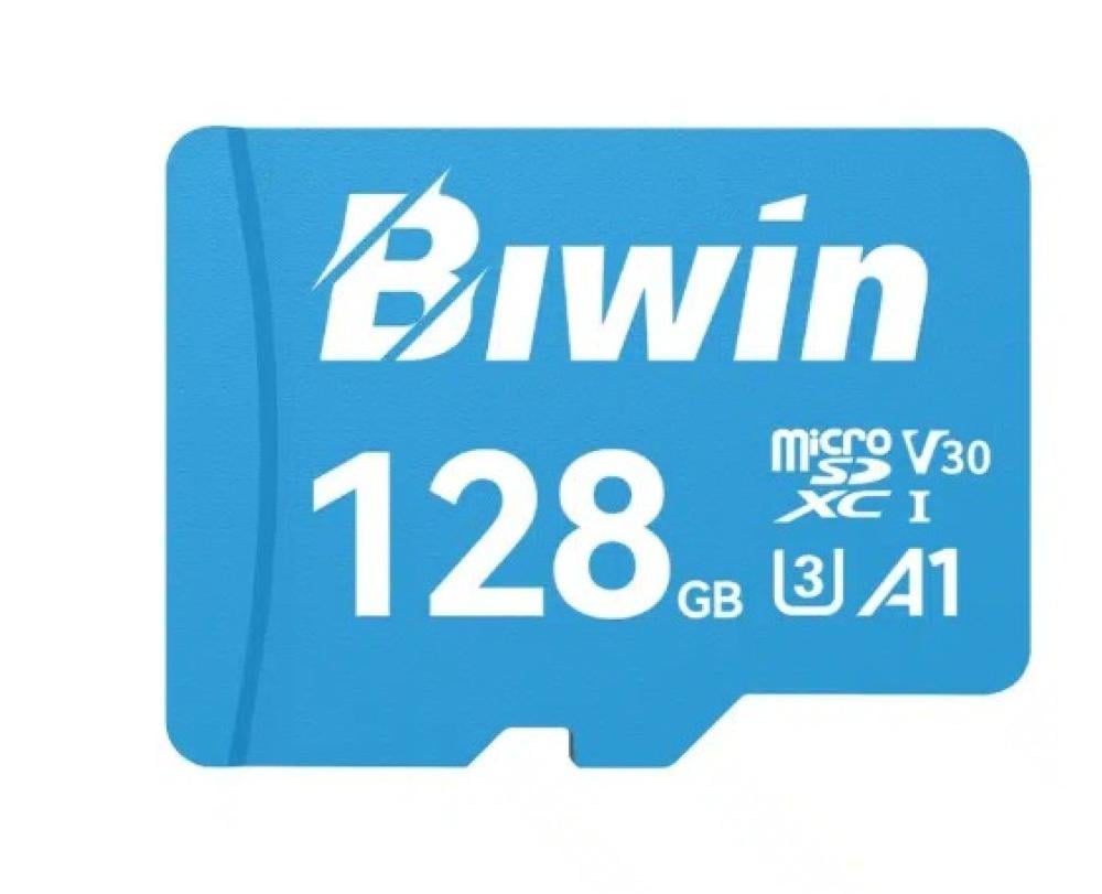 Biwin MS100 128GB microSD Card 100MB s Read 50MB s Write Speed