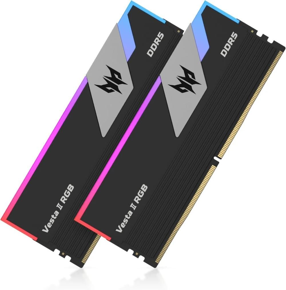 Biwin Predator Vesta II RGB DDR5 32GB 6000MHz CL30 Memory Kit 16GB x2 Black