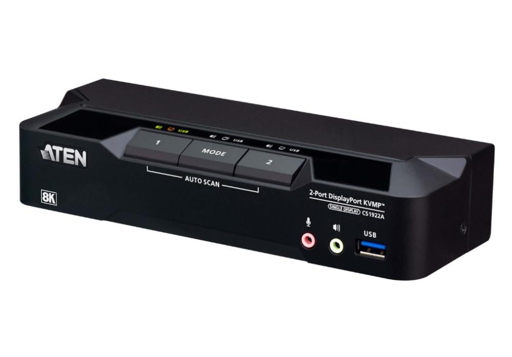 ATEN 2 Port USB 3.0 DisplayPort KVMP Switch 8K 7680x4320