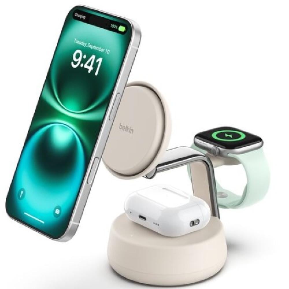 Belkin UltraCharge Pro 3 In 1 Qi2 Wireless Charging Dock 45W
