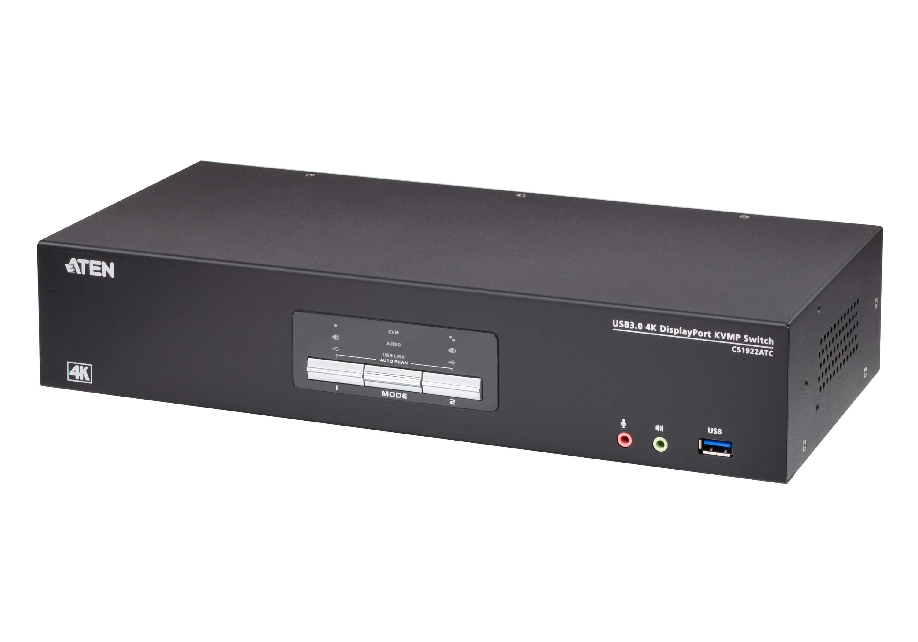 ATEN 2 Port USB 3.0 DisplayPort KVMP Switch 4K 4096x2160 For Air Traffic Control
