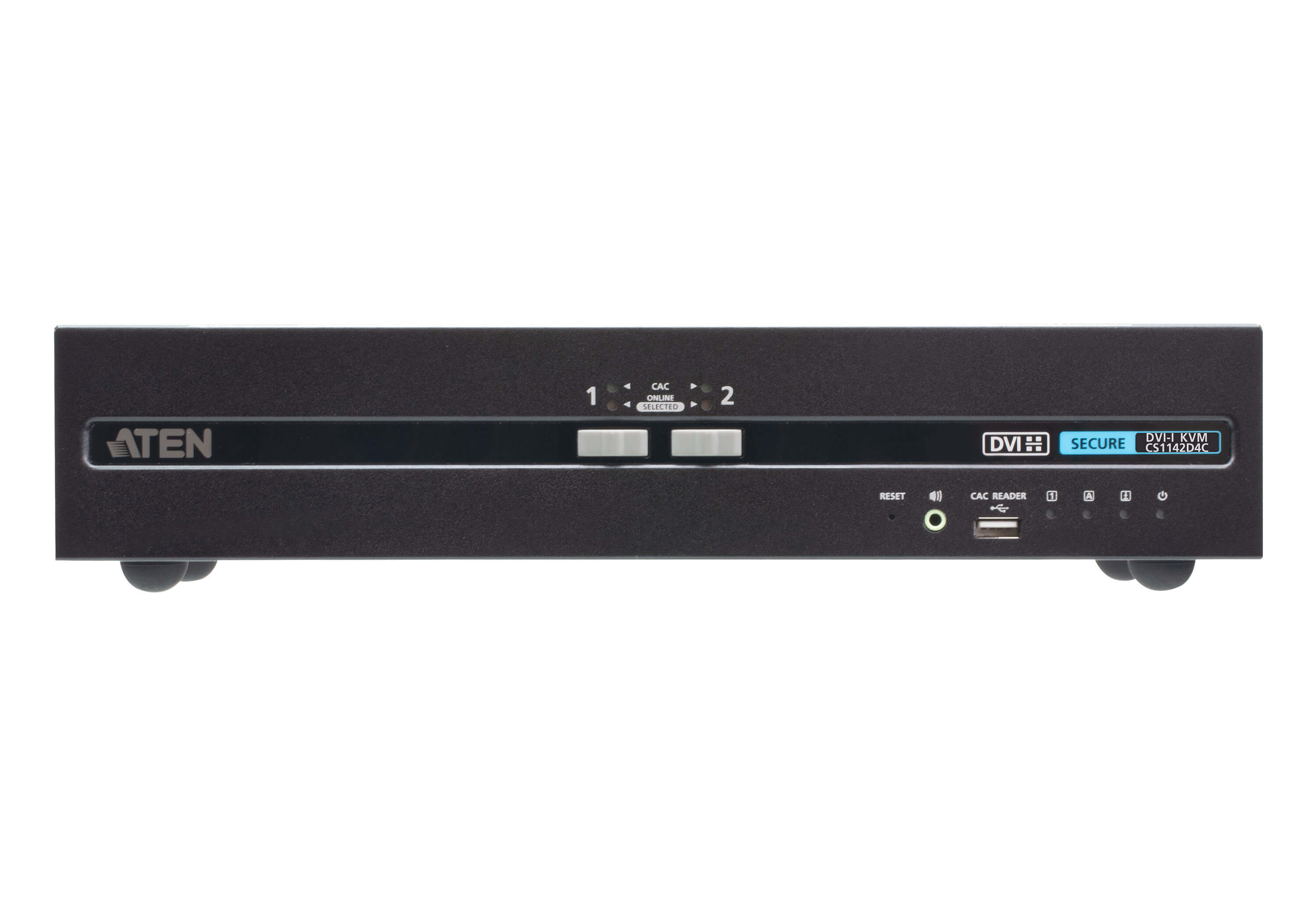 ATEN 2 Port USB DVI Dual Display Secure KVM Switch With CAC