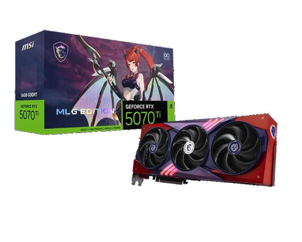 MSI GeForce RTX 5070 Ti 16GB MLG Edition OC 2580MHz 8960 CUDA PCIe5