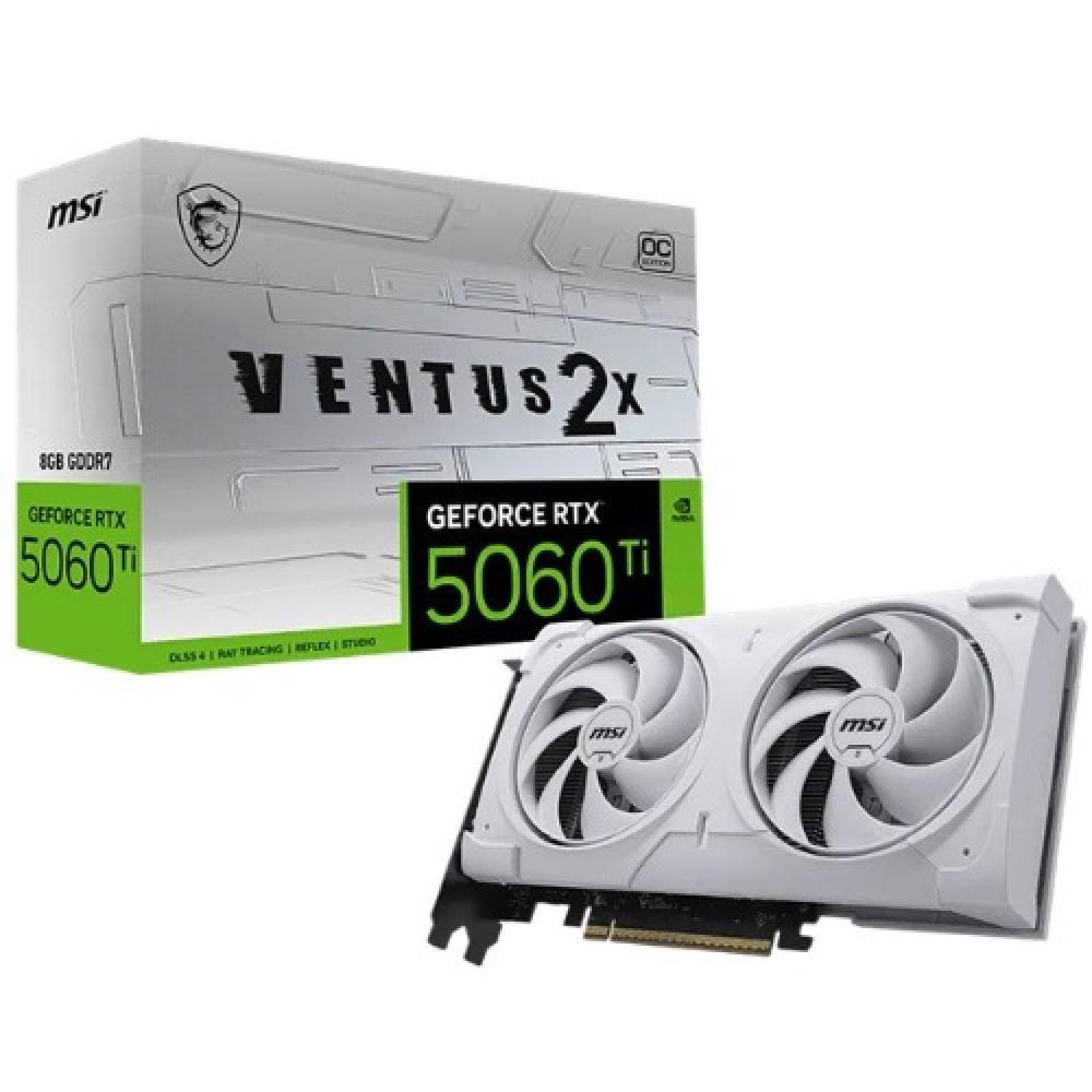 MSI GeForce RTX 5060 Ti 8GB Ventus 2X OC White Plus PCIe Gen5