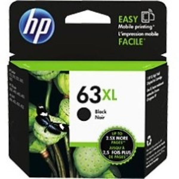 HP  63xl High Yield Black Original Ink F6U64AA