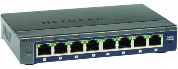 NETGEAR Gs108e Prosafe Plus 8-port Gigabit GS108E-300AUS Unmanaged