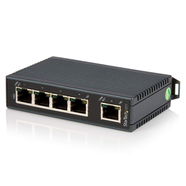 STARTECH 5 Port Industrial Ethernet Unmanaged Switch - Din IES5102