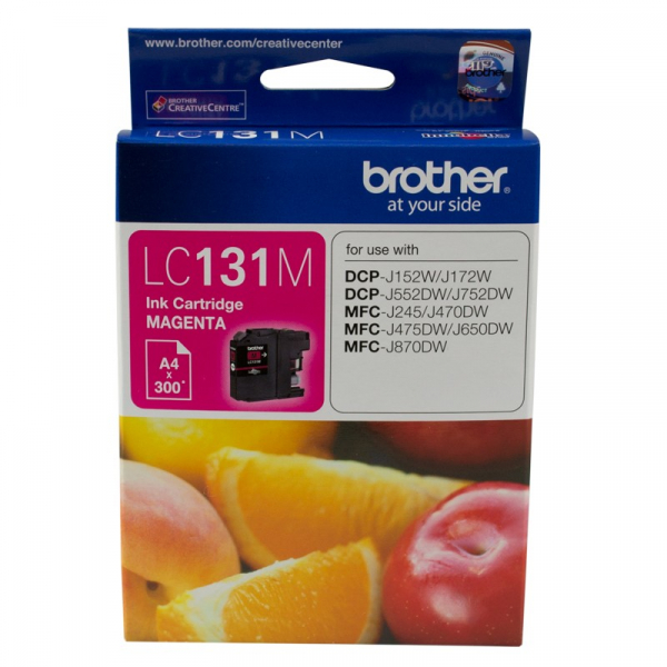 BROTHER Magenta Ink 300 Pages Dcp-j1 LC-131M
