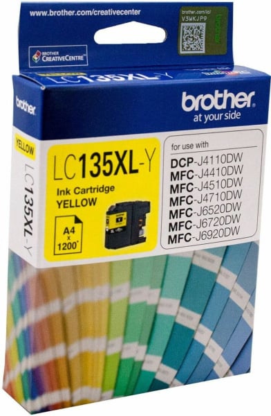 BROTHER Yellow Ink Cart Dcp-j4110dw LC-135XLY