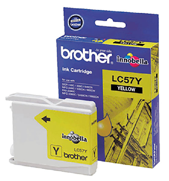 BROTHER Lc57 Yellow Ink 400 Page Yield For 2480 LC-57Y