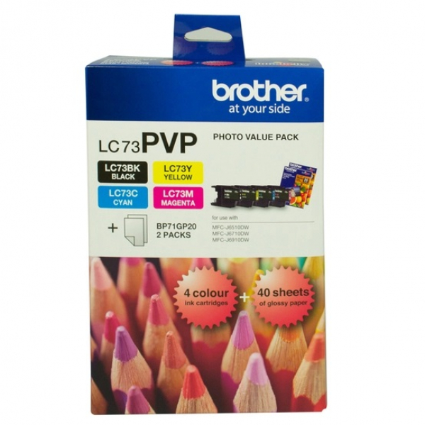 BROTHER Lc73 Photo Value Pack 2400 (4x 600) LC-73PVP