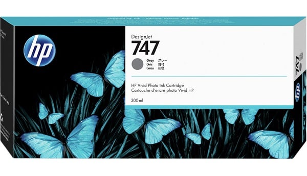 HP 747 300-ml Gray Ink Cartridge ( P2v86a )