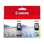 CANON 1x Pg510 Black Ink And 1xcl511 Colour Ink PG510CL511CP