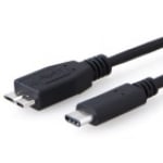 8ware 8ware Usb 3.1 Cable 1m Type-c To Micro B Male To Male Black  ( Uc-3001ubc )