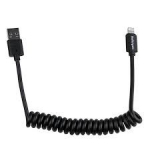 STARTECH 0.6m 2ft Coiled Black Apple 8-pin USBCLT60CMB
