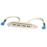 STARTECH 4 Port Usb A Female Slot Plate Adapter USBPLATE4