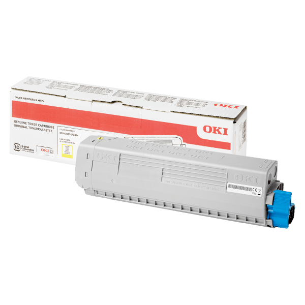 Oki Toner Cartridge For C834 Yellow 10k Yield (46861309)