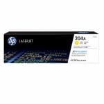 Hewlett Packard Hp 204a Yellow Laserjet Toner 900 Pages For M154a M154nw M180n M181fw (CF512A)