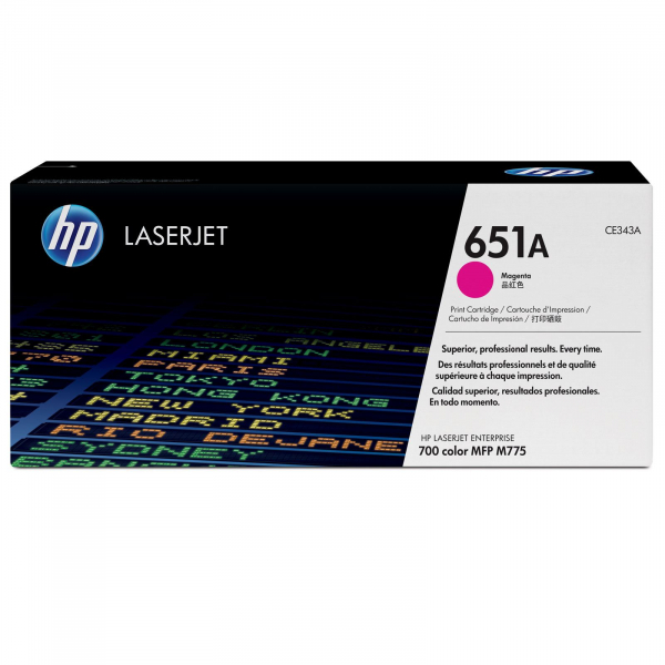 Hewlett Packard Hp Lj M775 Magenta Toner Cart Yield 16k Pages (CE343A)