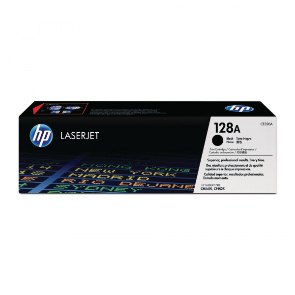 Hewlett Packard Hp 128a Black Toner 2k For Clj Pro Cp1525 Cm1415 (CE320A)