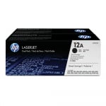 Hewlett Packard Hp 12a Black Dual Toner Pack 2x 2000 Page Yield For Lj 10xx 30xx M1319f (Q2612AD)
