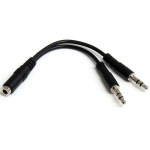 Startech 3.5mm 3 Pin Headset Splitter (MUYHSFMM)