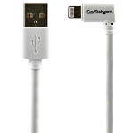 Startech 6ft White Angled Lightning To Usb Cable (USBLT2MWR)