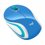 Logitech M187 Wireless Mouse Mini 3 Button Usb Receiver Colour: Blue (910-002743)