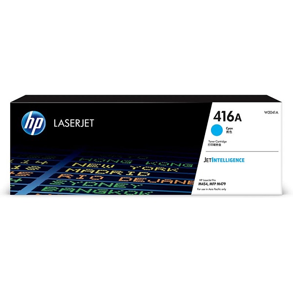 Hewlett Packard Hp 416a Cyan Laserjet Toner Cartridge 2.1k (W2041A)