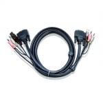 ATEN  3m Dual Link Dvi Kvm Cable With Audio To 2L-7D03UD