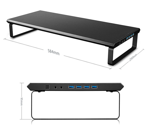 Deepcool M Desk F3 Smart Monitor Stand M Desk F3 Usb3 0 Hub