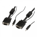 Startech 2m High Resolution Monitor VGA Cable With Audio (MXTHQMM2MA)